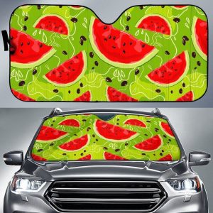 Yummy Watermelon Pieces Car Auto Sun Shade