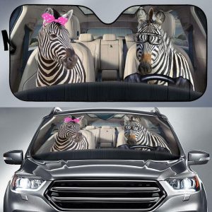 Zebra Driver Car Auto Sun Shade