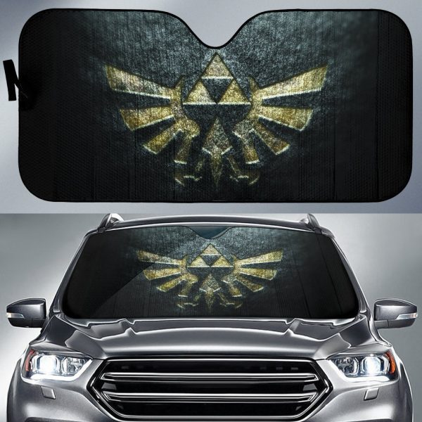 Zelda in black theme Car Auto Sun Shade