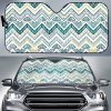 Zigzag Chevron Paint Pattern Car Auto Sun Shade