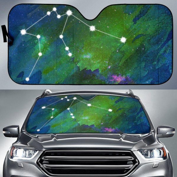 Zodiac Aquarius Car Auto Sun Shade