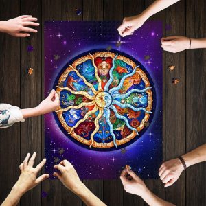 Zodiac Horoscope Jigsaw Puzzle Set