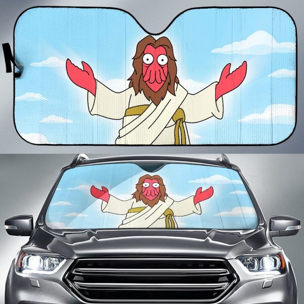 Zoidberg God Costume Futurama Car Auto Sun Shade