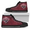 3D Simple Logo Atlanta Falcons High Top Shoes