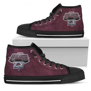 3D Simple Logo Colorado Avalanche High Top Shoes