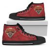 3D Simple Logo Florida Panthers High Top Shoes
