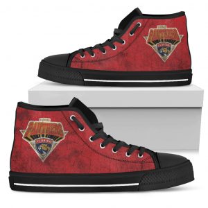 3D Simple Logo Florida Panthers High Top Shoes