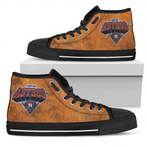 3D Simple Logo Houston Astros High Top Shoes