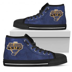 3D Simple Logo St. Louis Blues High Top Shoes