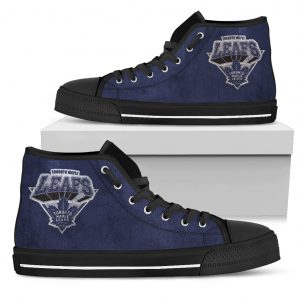 3D Simple Logo Toronto Maple Leafs High Top Shoes