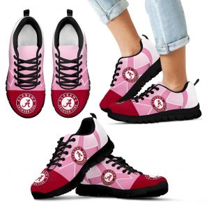 Alabama Crimson Tide Cancer Pink Ribbon Sneakers