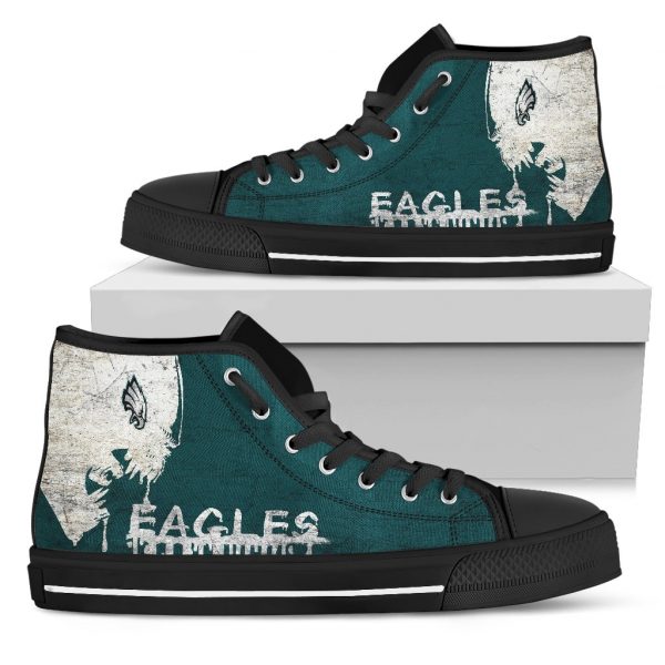 Alien Movie Philadelphia Eagles High Top Shoes