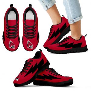 Amazing Ball State Cardinals Sneakers Thunder Lightning Amazing Logo