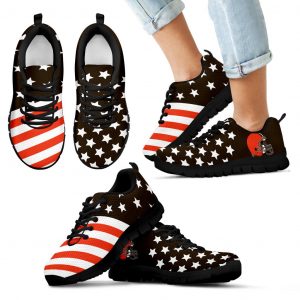 America Flag Full Stars Stripes Cleveland Browns Sneakers