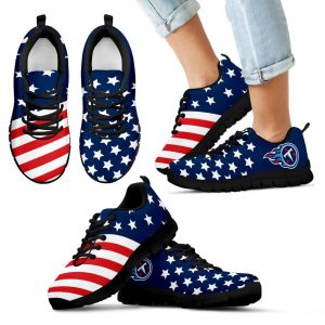 America Flag Full Stars Stripes Tennessee Titans Sneakers