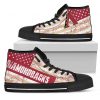 America Flag Italic Vintage Style Arizona Diamondbacks High Top Shoes