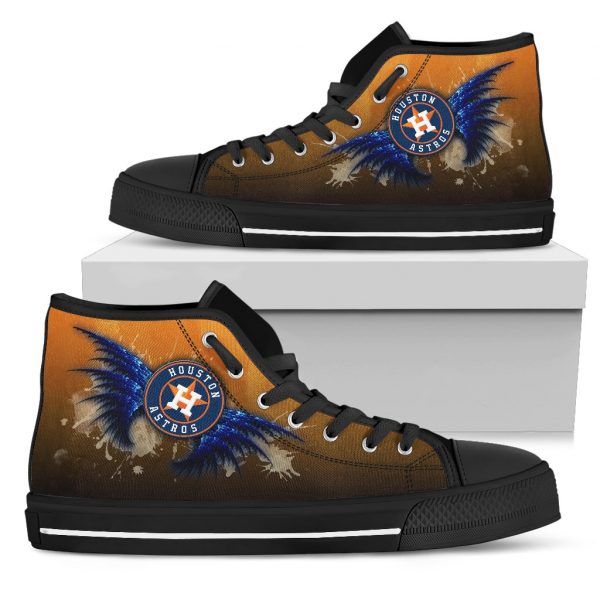 Angel Wings Houston Astros High Top Shoes