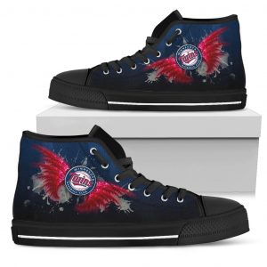 Angel Wings Minnesota Twins High Top Shoes