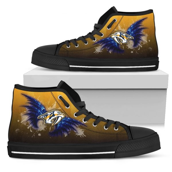 Angel Wings Nashville Predators High Top Shoes