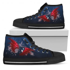 Angel Wings New England Patriots High Top Shoes