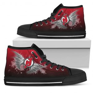 Angel Wings New Jersey Devils High Top Shoes