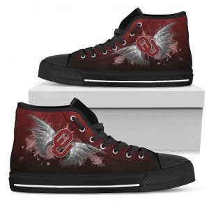 Angel Wings Oklahoma Sooners High Top Shoes