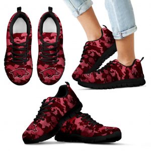 Arches Top Fabulous Camouflage Background Arkansas Razorbacks Sneakers