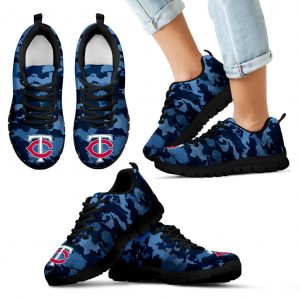 Arches Top Fabulous Camouflage Background Minnesota Twins Sneakers