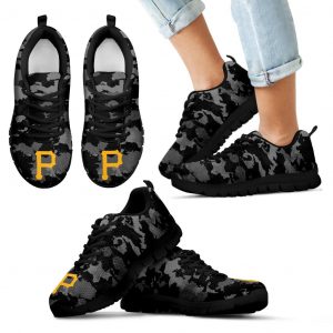 Arches Top Fabulous Camouflage Background Pittsburgh Pirates Sneakers