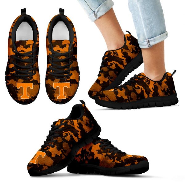 Arches Top Fabulous Camouflage Background Tennessee Volunteers Sneakers