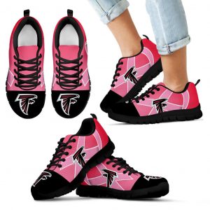 Atlanta Falcons Cancer Pink Ribbon Sneakers