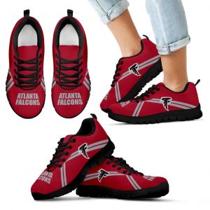 Atlanta Falcons Parallel Line Logo Sneakers