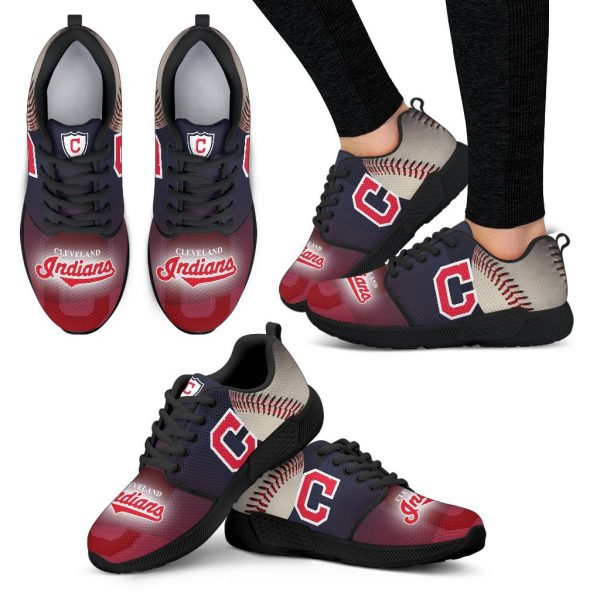 Awesome Cleveland Indians Running Sneakers For Baseball Fan