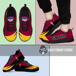 Awesome Gift Logo Arizona State Sun Devils Sneakers