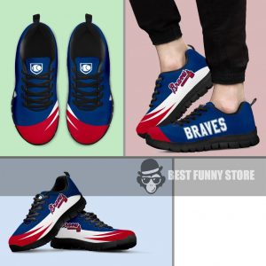 Awesome Gift Logo Atlanta Braves Sneakers