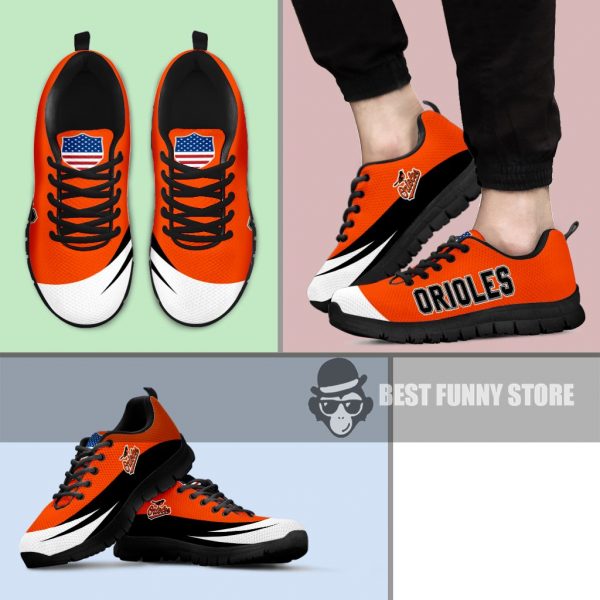 Awesome Gift Logo Baltimore Orioles Sneakers