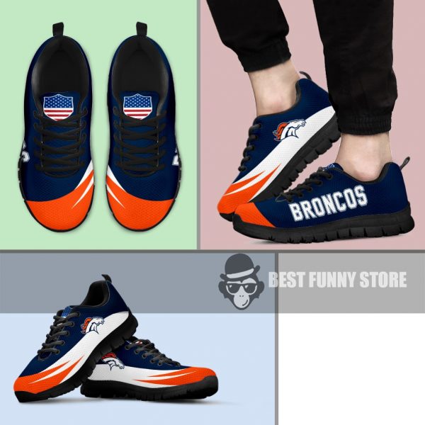 Awesome Gift Logo Denver Broncos Sneakers