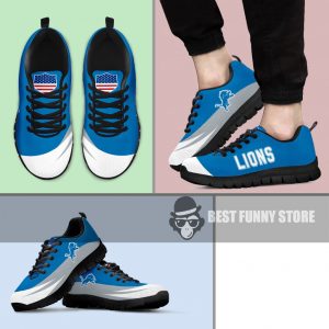 Awesome Gift Logo Detroit Lions Sneakers