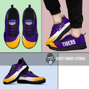 Awesome Gift Logo LSU Tigers Sneakers