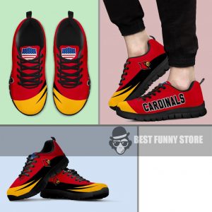 Awesome Gift Logo Louisville Cardinals Sneakers