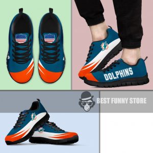 Awesome Gift Logo Miami Dolphins Sneakers
