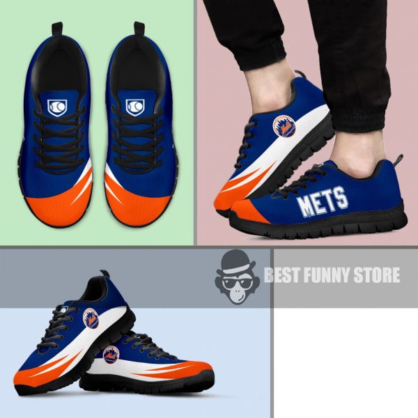 Awesome Gift Logo New York Mets Sneakers