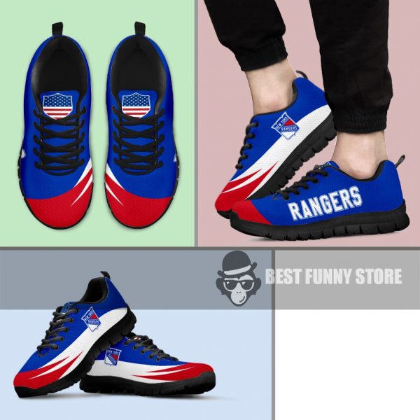 Awesome Gift Logo New York Rangers Sneakers