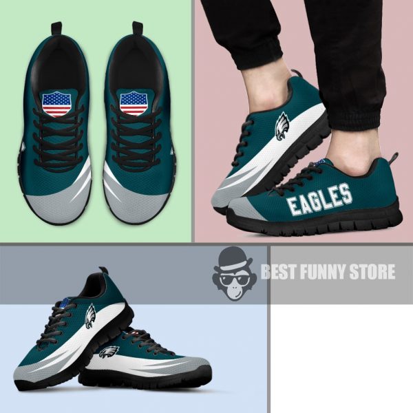Awesome Gift Logo Philadelphia Eagles Sneakers