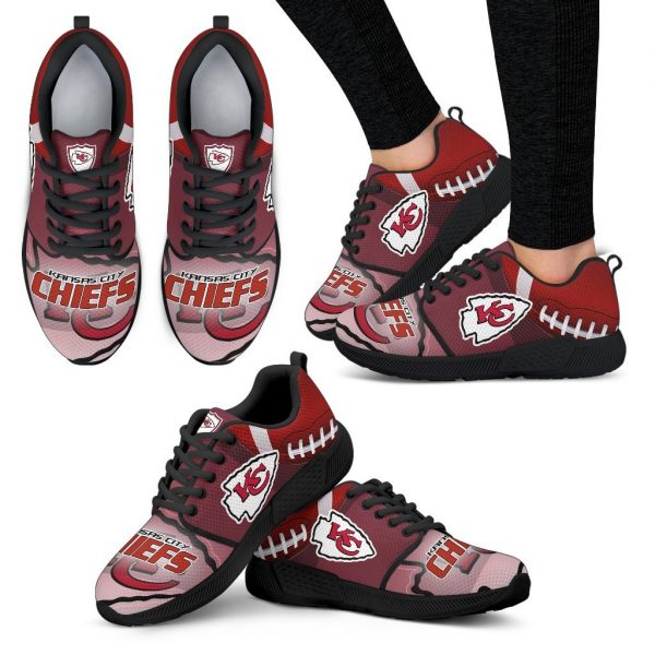 Awesome Kansas City Chiefs Running Sneakers For Football Fan