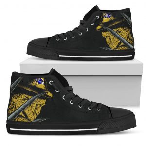 Baltimore Ravens Nightmare Freddy Colorful High Top Shoes