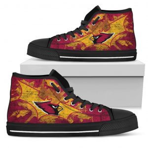 Batman Style Arizona Cardinals High Top Shoes