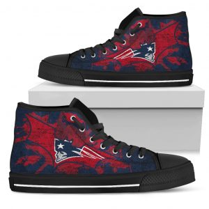 Batman Style New England Patriots High Top Shoes