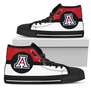 Bright Colours Open Sections Great Logo Arizona Wildcats High Top Shoes