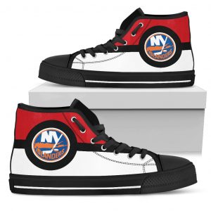 Bright Colours Open Sections Great Logo New York Islanders High Top Shoes